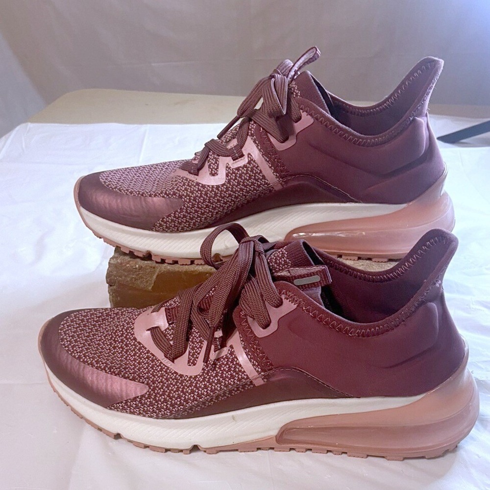 Shoes For Crews Maroon Rose Gold Slip Resistant Work/ Athletic Shoes Size 8.5